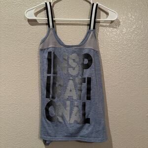 #EVCR Inpirational workout illusion tank top sz L
